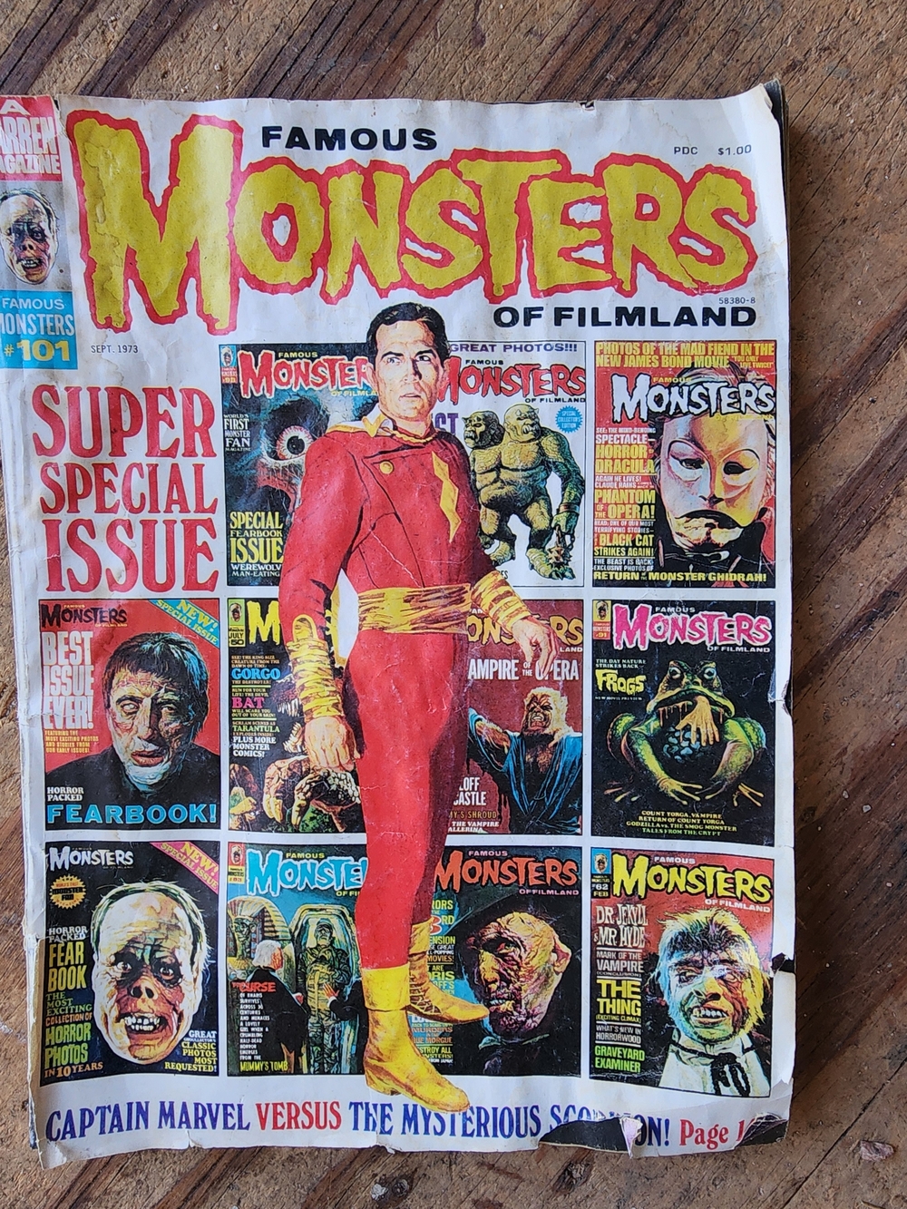 Vintage 1973 Famous Monsters Of Filmland Magazine.